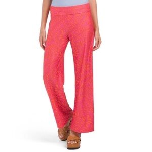 NEW Trina Turks MEDIUM Womens’ Trellis Swim Pants beach coverup orange pink red